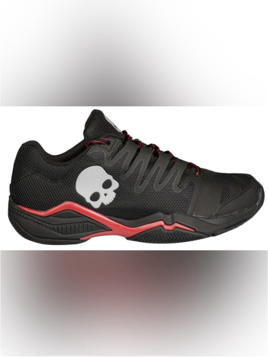 Hydrogen Tennis Black Skull Shoes in Black and Red Size 8.5/EU 42 main image 14